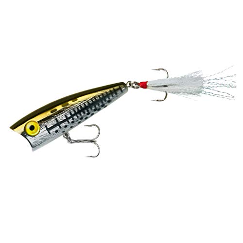 Rebel Lures Pop-R Topwater Popper Fishing Lure - color: Ol' Bass, style: Pop-r (1/4 Oz)