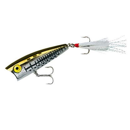 Rebel Lures Pop-R Topwater Popper Fishing Lure - color: Ol' Bass, style: Pop-r (1/4 Oz)