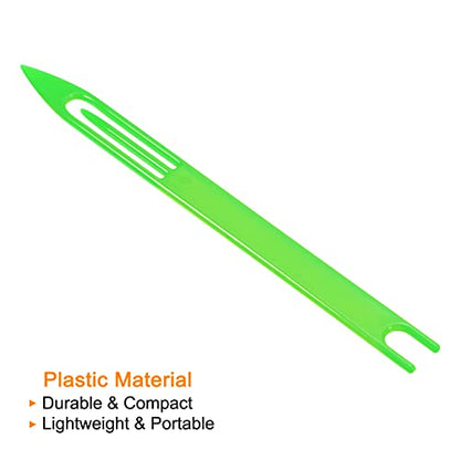 PATIKIL Netting Needle Shuttles, Pack Plastic Fishing Net Repair Line Kit Mending Tools - color: Green, size: 180x14x4mm