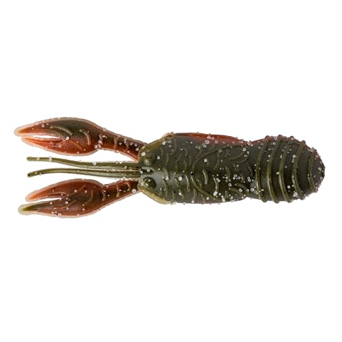 Great Lakes Finesse Juvy Craw - color: Green Pumpkin Orange