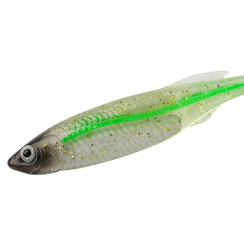Berkley PowerBait Drip Minnow Fishing Soft Bait - color: Green Liner, size: 4"