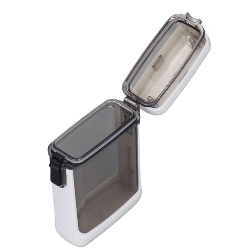 ID Card Badge Holder Case, Airtight Lid with Rubber Seal, Multifunctional Pocket Box for Swimming Rafting Canoeing Surfing Beach (White) - color: White