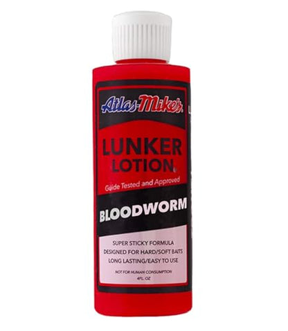 Atlas Mike's Lunker Lotion - color: Blood Worm, style: Regular