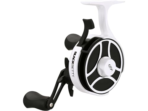 13 Fishing - Freefall Ghost - Inline Ice Fishing Reels - style: Right Hand Retrieve