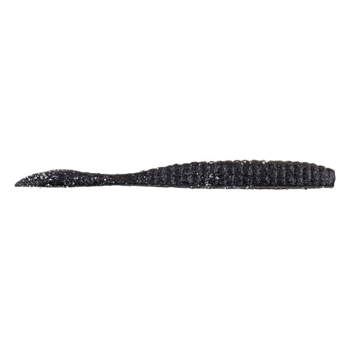 Berkley Berkley PowerBait MaxScent Flat Worm - color: Black, size: 3.6"
