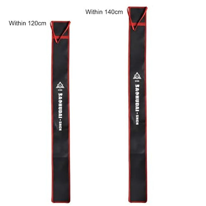 2 Pack Fishing Rod Bag 47'' 55 Inch Portable Folding Fishing Rod Case Compact Fishing Pole Sleeves Socks Protective Cover for 6’6” Spinning Fishing Rods 7’6” Lightning Rod Casting Rod