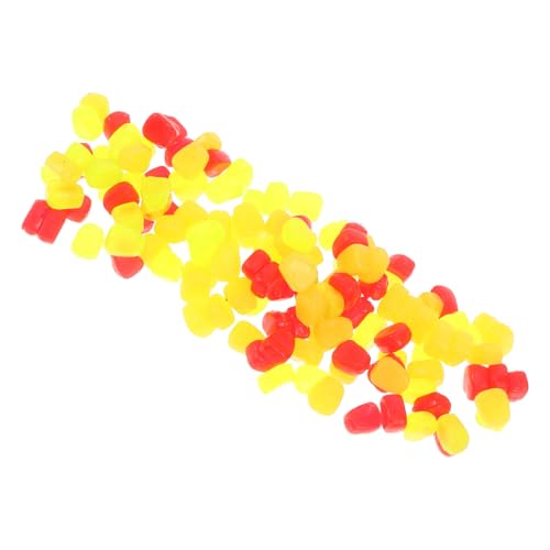 Balacoo 150pcs Soft Corn Bait Lures Made of Silicone for Carp and Multiple Fish Species, Simulation Floating Artificial Corn Shape with Repeated Use and Convenient Design for Freshwater
