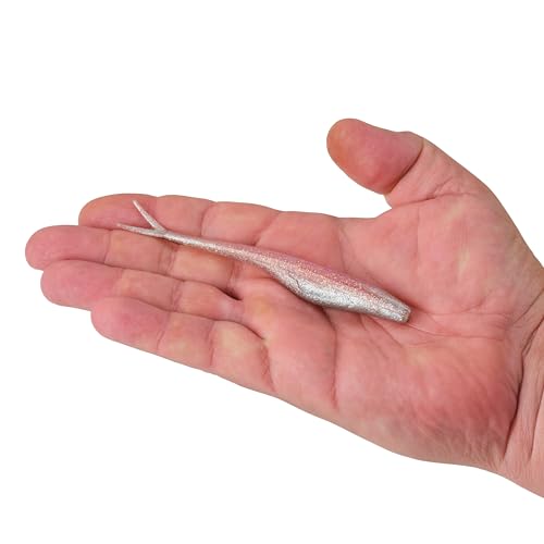 Berkley Gulp! Saltwater Jerk Shad Fishing Soft Bait - color: Flamingo Chrome, size: 5"