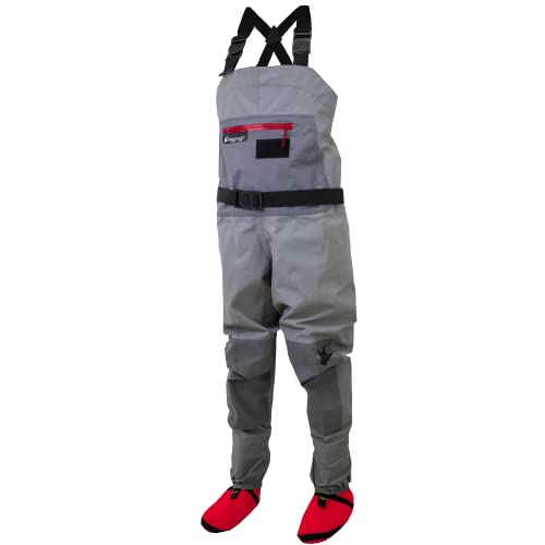 FROGG TOGGS Youth Hellbender PRO Stockingfoot Waterproof Fishing Chest Wader for Fishing - size: Medium