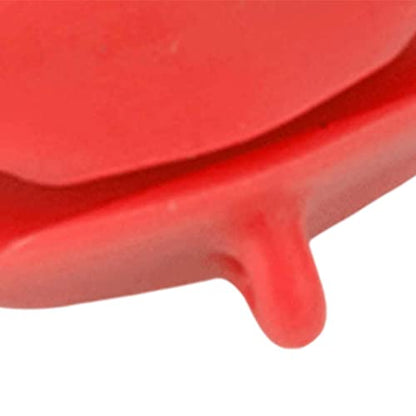 Portable Fishing Rod Fixed Ball Rod Puller Fixed Ball Practical Stop Lever Beam Soft Anti Collision Pole Ball for Outdoor Fishing, red