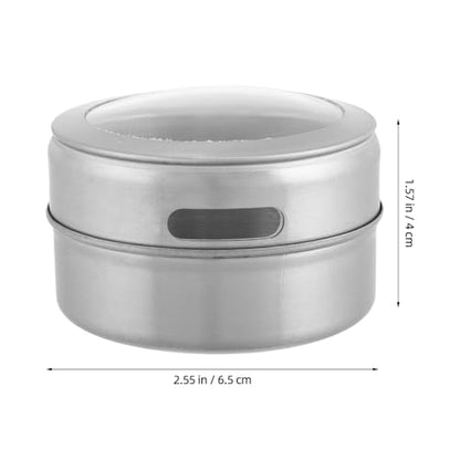 Alasum Stainless Steel Bait Storage Box Round Worm and Maggot Holder Portable Fishing Tackle Storage Case for Outdoor Camping and Live Bait Preservation