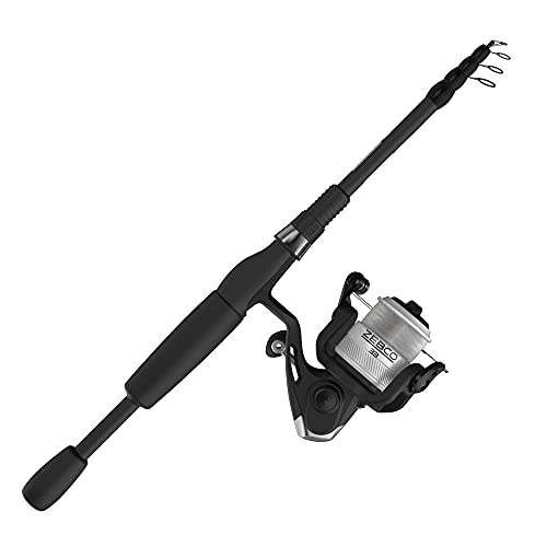 Zebco 33 Spinning Reel and Telescopic Fishing Rod Combo - style: 6 Foot - Spinning