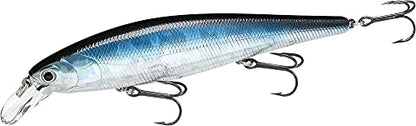 LUCKY CRAFT Pointer 128SP, Freshwater Lake Bass Fishing Lure, Jerkbait, Suspending, Fishing Gear, Fishing Accessories, Fishing Tackle - color: 052 Aurora Black