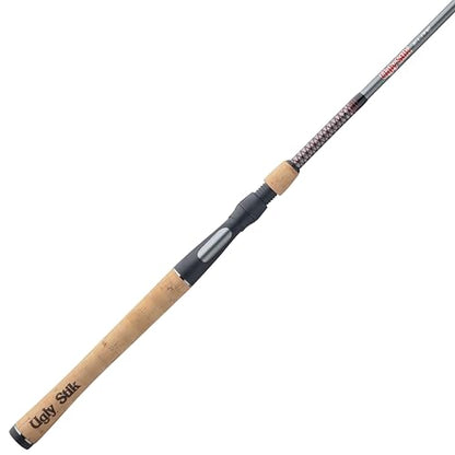 Ugly Stik Elite Spinning Fishing Rod - size: 6'6" - Medium - 2pc, style: New Model
