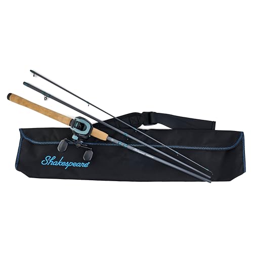 Shakespeare Excursion Travel Low Profile Baitcast Rod and Reel Combo - size: 7' - Medium Heavy - 3pc - Right