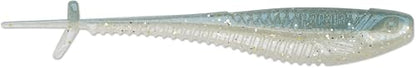 CrushCity Mooch Minnow Soft Plastic Minnow Bait, Natural Profile for Drop Shot, Jig Head & Multi-Species Fishing - color: Sexy Shad, size: 4-1/2"