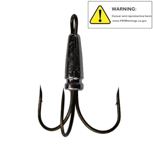 Snagging Hooks Snagging Weighted Treble Hooks 2pcs/Pack Fishing Hooks 5 Sizes 0.7oz 1.1oz 1.6oz 2.1oz 2.8oz - size: 6/0-2pcs
