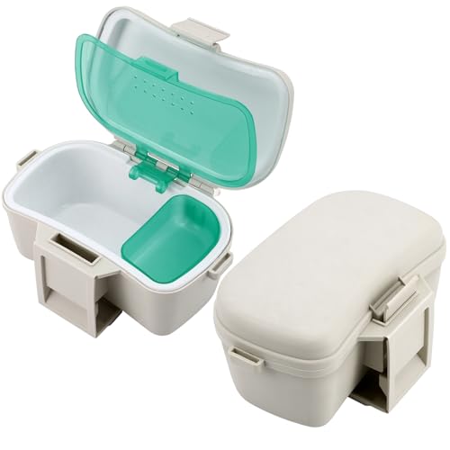 Insulated Live Bait Holder Waist Mounted Dual Layer Fishing Bait Bucket Container with Lid and Lock Portable Plastic Lure Worm Storage Tackle Box, Keeps Baits Fresh and Alive - style: Simple Style