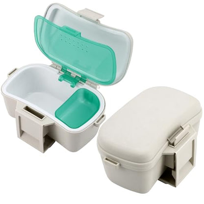 Insulated Live Bait Holder Waist Mounted Dual Layer Fishing Bait Bucket Container with Lid and Lock Portable Plastic Lure Worm Storage Tackle Box, Keeps Baits Fresh and Alive - style: Simple Style