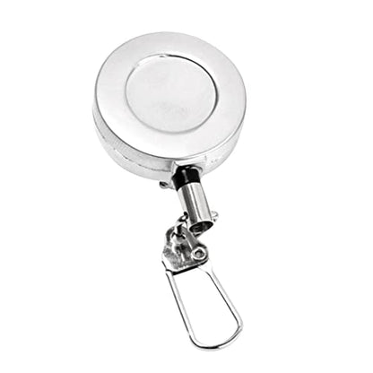 Menolana 8 Silver Retractor Fishing Zinger Clip Keeper Gear Stainless Steel