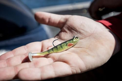 Strike King Homing Minnow Fishing Lure, Pre-Rigged Soft Plastic Swimbait, 3-Pack - color: Sexy Shad, size: 2.5", 3/8oz