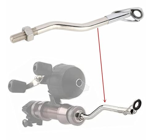Replacement Part New Bowfishing Rod Attachment Bow Fishing Reel Seats Shoot Thru Rod Stainless Steel
