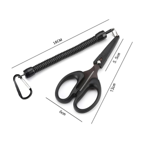ERINGOGO Portable Fishing Wire Cutters with Stainless Steel and Rubber Handle, Easy to Operate Multi-function Cutter Suitable for Braided Line, for Freshwater and Saltwater Fishing