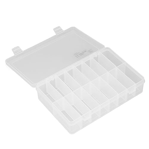 16 Compartment Parts Box Transparent 16 Grids PP Plastic Jewelry Organizer Container Storage Box