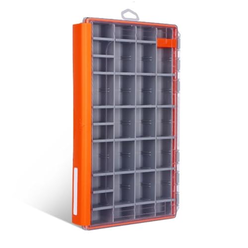 Fishing Tackle Box Tray Lure Box and Terminal Tackle Storage Waterproof Tackle Box Organizer with Removable Dividers 3600 3700 Box (3700-Large Size) - size: 3700-Large Size