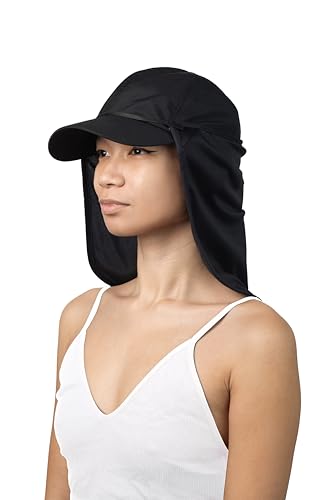 CoolNES - UV Sun Protection Neck Drape Adjustable Multifunctional 2 in 1 Face Covering for Outdoor Fishing - Unisex - color: Coolnes-black