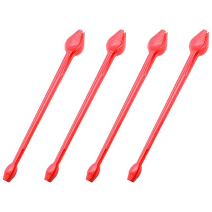 4 PCS Removal Fishing Dehooker Tool Plastic Fishing Hook Remover (Red, Large)