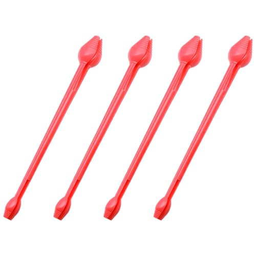 4 PCS Removal Fishing Dehooker Tool Plastic Fishing Hook Remover (Red, Large)