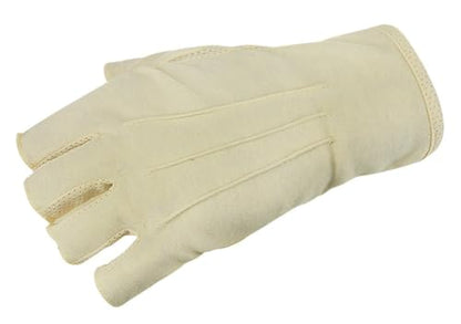 JIAHG Women Men's Driving Gloves Summer UV Sun Glove Non Slip Touchscreen Cotton Gloves Outdoor Sunblock Mittens for Cycling - color: Cotton-beige Half figner
