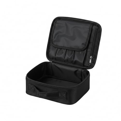 Oxford Cloth Fishing Tackle Bag with Dividers, Portable Lure & Hook Storage Case for Anglers, Black - size: 10.24 x 9.06 x 3.94 in