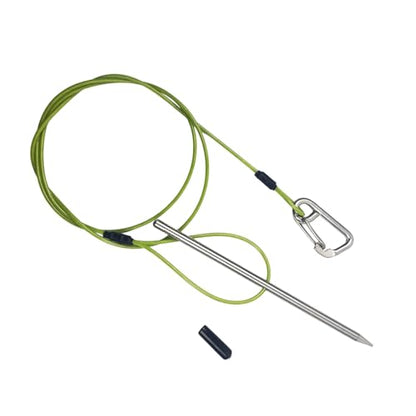 Fish Stringer Stainless Cable Fishing Needle Hook Stringer Holder for Diving Quick Handspear Stainless Steel Holder for Divin - color: 100cm