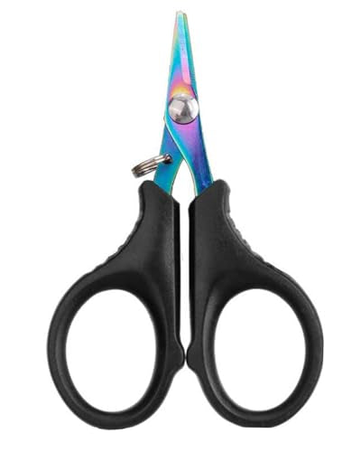 Stainless Steel Fishing Line Scissors Braided Line Scissors for Fishing LCC1648-01 - color: Black 1