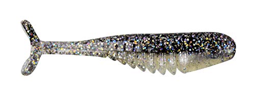 Bobby Garland Slab Hunt'R Soft Plastic Crappie Fishing Lure, 2.25 Inches, Pack of 10 - color: Threadfin Shad