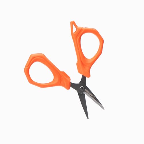 Core Series Braid Scissors – Fishing Line Cutters for Braid, Mono & Fluorocarbon – Teflon-Coated Stainless Steel Blades, Saltwater/Freshwater Line Shears with Non-Slip Grip