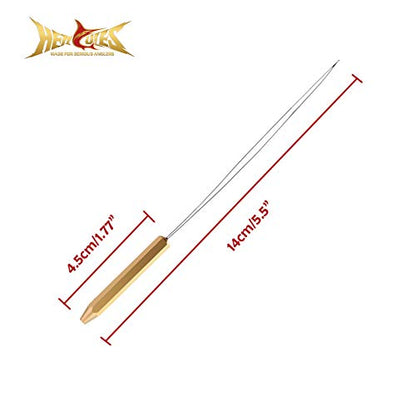 HERCULES Fly Tying Tools, Fly Tying Kit with Bobbin Thread Holder, Wire Threader, Knot Whip Finisher, Hackle Plier, Bodkin, Fly Fishing Lure Making Accessories - color: Threader