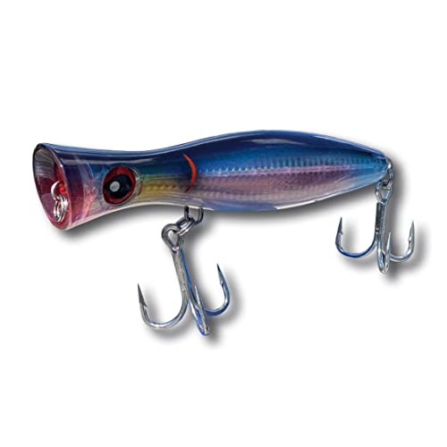 Gobbler 4.7in Blue Top Water Lures - Saltwater & Freshwater Bass Lures for Your Fishing Kit