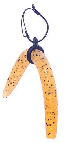Sink-O-Ring Wacky Rig Kit O Ring NO Tool Needed Use Senko Worms Fishing Hooks O-Rings Easy to Rig Saves Time and Money (1/4", 3/8" OR 5/8" Black)