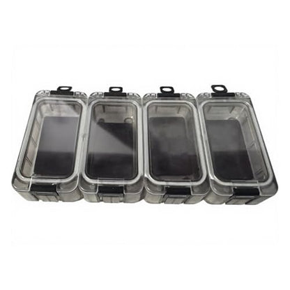 Magnetic Fishing Tackle Box Organizer with,4 PC small tackle box Waterproof and Glow in the Dark Tackle Trays, Removable Compartments for Storing Fishing Lures and Accessories,mini tackle box