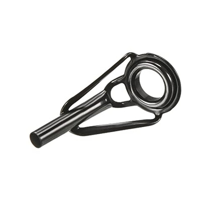 PATIKIL Tube Dia Fishing Rod Tips Repair Kit, Stainless Steel Black Guide Ring for Fishing - size: 2.4mm