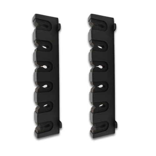 Wall Mount Fishing Rod Holders for Garage Organization, Horizontal Fishing Pole Holder Holds 6 Rods or Combos