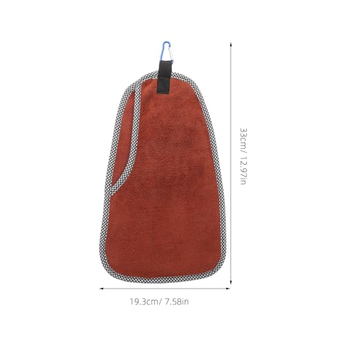Fishing Towel with Carabiner Clip, Cotton Outdoor Bait Towel for Camping and Hiking, Soft Hand and Fishing Rod Cleaning Accessory for Anglers
