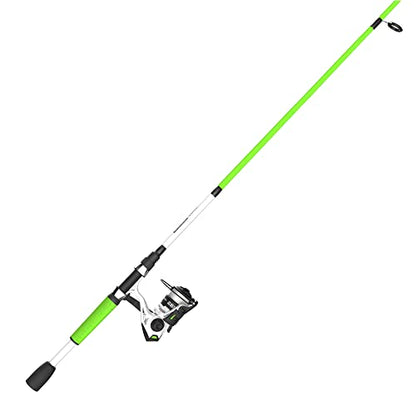 Zebco Roam Spinning Reel and Fishing Rod Combo, 6-Foot Fiberglass Fishing Pole, Split ComfortGrip Handle, Soft-Touch Handle Knob, Changeable Right- or Left-Hand Retrieve - style: Size 20 Reel - 6'0" Rod - Green