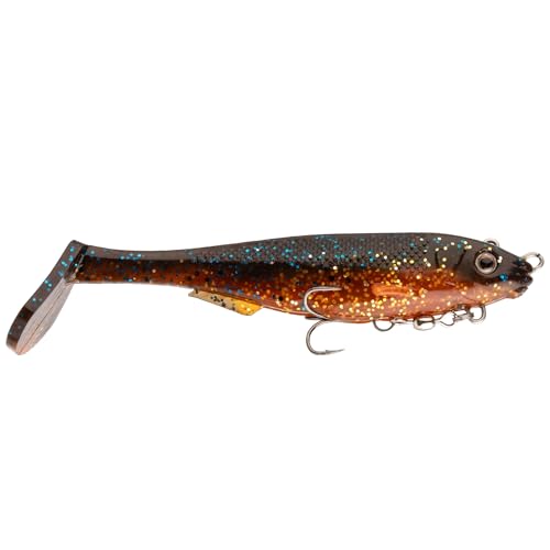 Strike King Final Copy Fishing Lure, Pre-Rigged Soft Plastic Swimbait, Free-Swinging Size 4 Treble Hook, Belly Magnetic Hook Keeper, 7/8-Ounce - color: Orange Bream