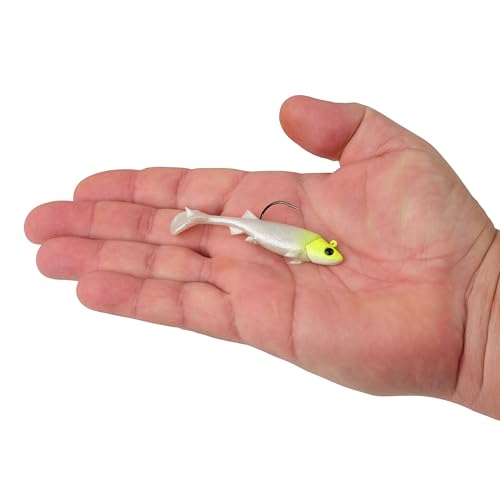 Berkley PowerBait Minnotator Fishing Soft Bait - color: Lemon Head Glow, size: 3 in - 1/4 oz