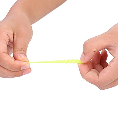 50PCS Fishing Lures Bass Worm Bait, 5cm Soft Plastic Fishing Lures T Tail Grub Worm Baits Fish Tackle Accessory - color: yellow