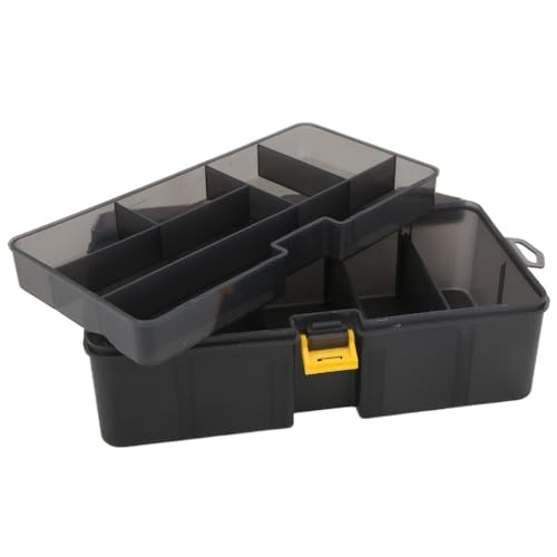 Fishing Tackle Box Water-proof Bait & Lure Organizer with Removable Dividers, Portable PP Plastic Storage for Fishing Accessories (21.5x12x6.7cm)‌